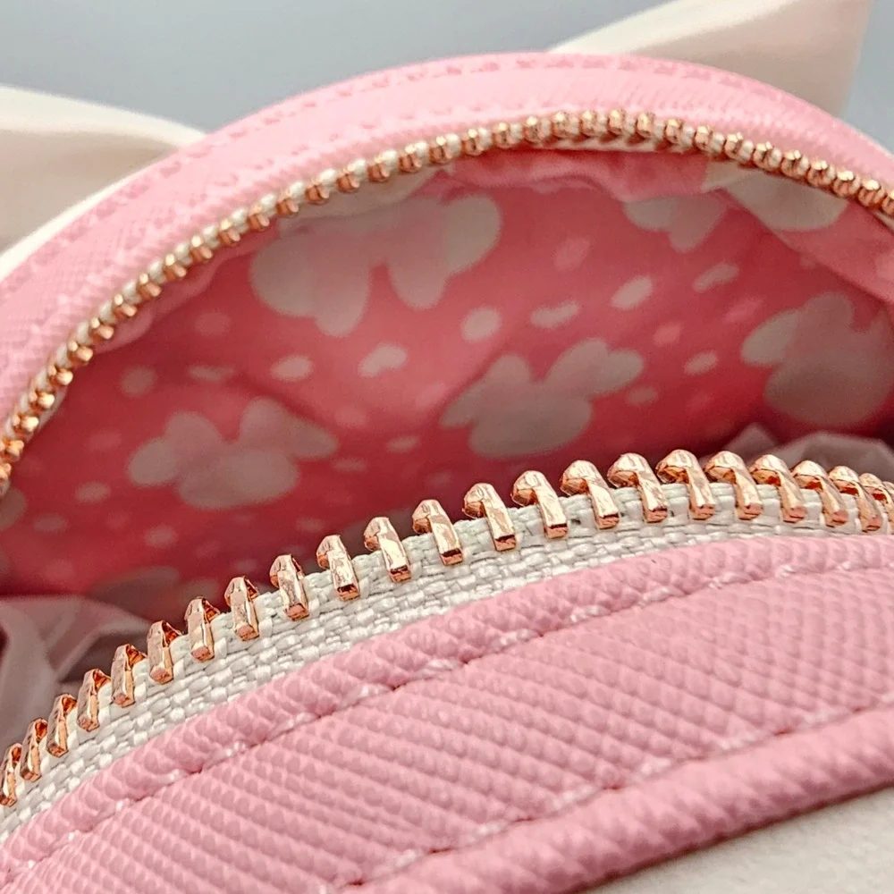 Loungefly Disney Minnie Mouse Cherry Blossom Ears Pink Mini Backpack New - Picture 7 of 7